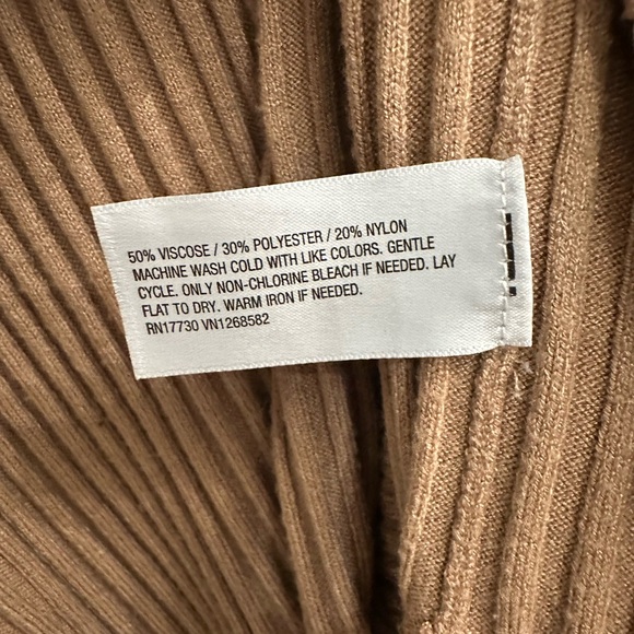 Ava & Viv Tan Ribbed Cardigan - Picture 5 of 6